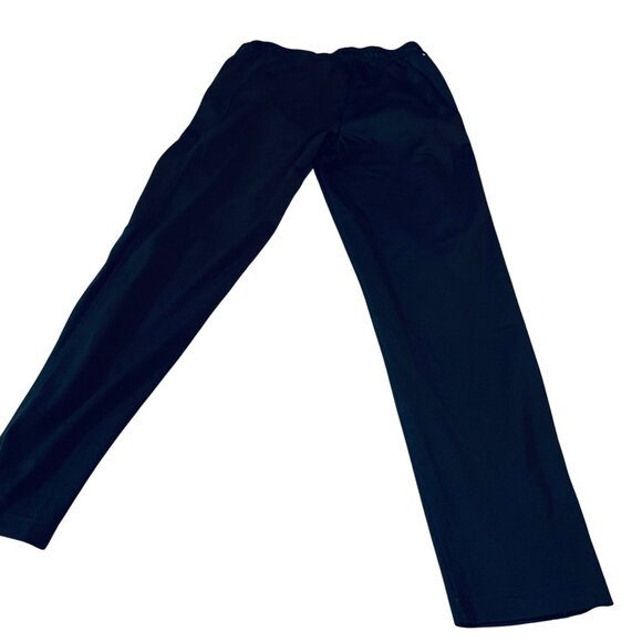 Black Drawstring Waist Mens Pants With Elastic Band Athletic Works Gym - Picture 5 of 9